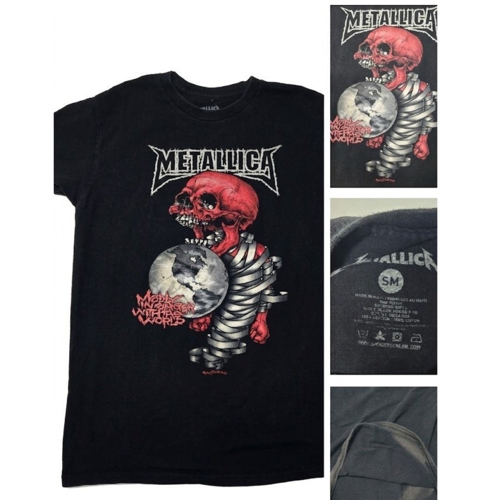 Metallica Madly In Anger With The World T Shirt Women S Pushead Graphic Band Tee
